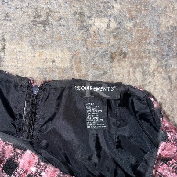 Requirements Plaid Pink and Black Women's Skirt - Picture 3 of 4